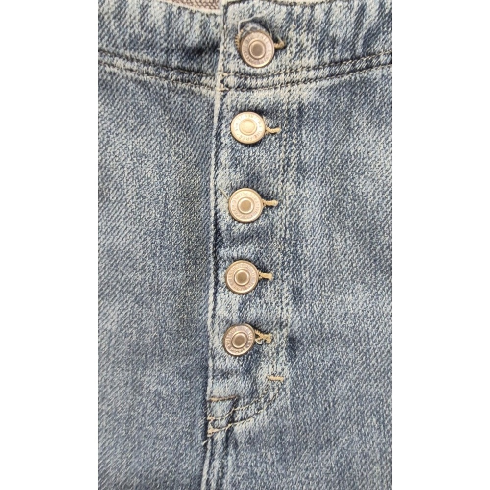 NWOT Free People We the Free Osaka Midrise Barrel Jeans 27 button fly light wash - Picture 8 of 16